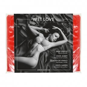Простыня из винила Fetish Tentation Wet Love Red 220x200 см (SO8287)