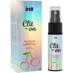Збудливий спрей для клітора Intt Clit Me On Red Fruits Warming Effect 12 мл, ефект, що зігріває (SO8393)
