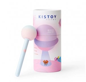 Вибратор-конфетка на палочке KISTOY Lala Pop, 2 мотора, маска на глаза в комплекте (SO8710)