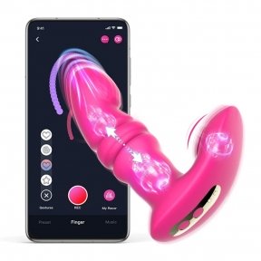 Вибратор с поступательными движениями Fun Town Jive Pink (SO8916)