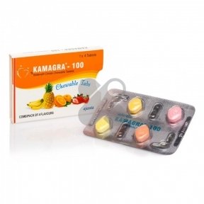 Таблетки для потенции Kamagra 100 Chewable Tabs за 1 упаковку (4 табл) (B5286-2)