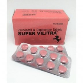 Таблетки Віагра Super Vilitra плавтину 10 шт Левітра + Дапоксетин (B88068)