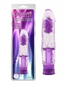 Вібратор прозорий Chisa Crystal Jellie Purple (CH15395)