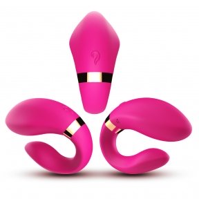 Подвійний вібратор для пар G Point Clitoris 9 Modes Pink (52-00030)