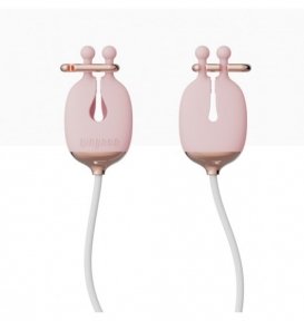 Зажимы для сосков с вибрацией Qingnan No.2 Vibrating Nipple Clamps Pink (Q92017)