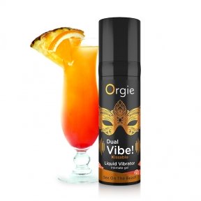 Рідкий вібратор коктейль СЕКС НА ПЛЯЖІ DUAL VIBE!, 15 мл Orgie (Бразилія-Португалія) (OR17328)