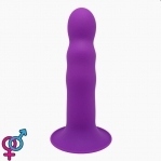 Ділдо з присоском Adrien Lastic Hitsens 3 Purple, 18,2х4,1 см