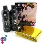 Гель для масажу Shunga ORIENTAL BODY-TO-BODY - Sparkling Strawberry Wine, 2 x 225 мл