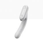 Бесконтактный вибратор-стимулятор c фрикциями Qingnan No.7 Thrusting with Suction White (Q97715)