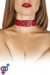 Ошейник Leather Restraints Collar, red (51420280164)