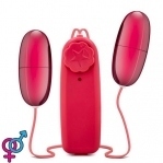 Виброяйцо двойное DOUBLE POP EGGS CERISE (T330762)