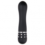 Вибратор Love Diamond Vibrator черный, украшенный стразами, 11.4 см. (ET089BLK)