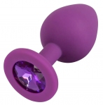 Анальная пробка с камнем You2Toys Colorful Joy Jewel Purple Plug Medium (517160)