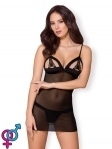 Cорочка Obsessive 865-CHE-1 chemise & thong S/M (410245)