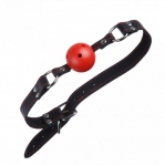 Кляп Loveshop BREATHABLE BALL GAG BLACK/RED (F61407)
