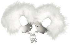 Наручники металлические Adrien Lastic Handcuffs, белый