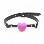 Кляп сердце Silicone Luxury Fetish Pink (F61287)