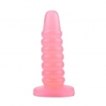 Большая анальная пробка Chisa Hi-Rubber Chubby Anal Plug Pink (CH30756)