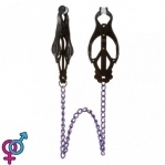 Зажимы на соски Nipple play Long Chain, Black (810288)