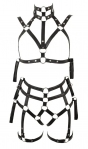 Сбруя с фиксацией рук к телу Bad Kitty черная Bondage Set L/XL (BK2492962)