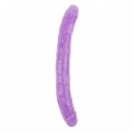 Фаллоимитатор двухсторонний фиолетовый Chisa Hi-Rubber 32,5*3,5 см (CH26481)