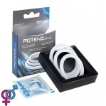 Эрекционные кольца POTENZplus, Transparent, 3er Mix (S, M, L)