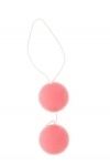 Вагинальные шарики «DUO BALLS», 3,5 см, розовый