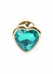 Анальна пробка S із зеленим каменем Boss of toys Jewellery (BS64042)