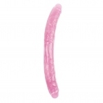 Фаллоимитатор двухсторонний розовый Chisa Hi-Rubber 18 INCH (CH46796)