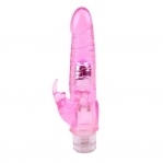 Вібратор кролик Chisa Novelties Jelly Glitters Dual Teaser Pink (CH55537)