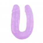 Фаллоимитатор двойной Chisa Hi-Rubber 14, Purple (CH41671)