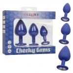 Набір анальних пробок California Exotic Cheeky Gems 3 Pcs Purple (CE14654)