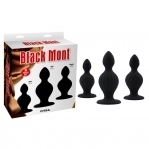 Набір великих анальних пробок Chisa Black Mont Black Silicone (CH54115)