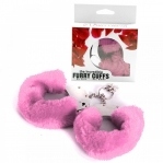 Наручники металлические Roomfun с толстым розовым мехом FURRY CuffS (810388)