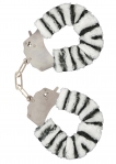 Наручники с мехом Зебра, Toy Joy (TJ10350)