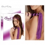 Плетка из замши Bad Kitty фиолетовая с черным (BK249026)