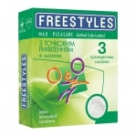 Презервативы FREESTYLES латексные с точками 0.06 мм, 3 шт(L103013)