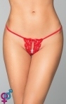 Женские стринги G-String 2481, красные, S/L (5591248130)