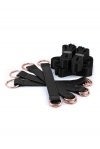 Система фіксації до ліжка NS Novelties BONDAGE COUTURE TIE DOWN STRAPS BLACK (T280952)