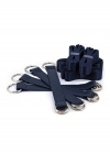 Система фіксації до ліжка NS Novelties BONDAGE COUTURE TIE DOWN STRAPS BLUE (T280887)
