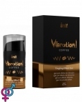 Жидкий вибратор Intt Vibration Coffee (15 мл), густой гель, очень вкусный, действует до 30 минут (SO3511)
