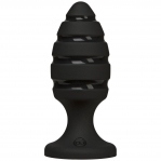 Анальний плаг зі спіральним каналом Doc Johnson Platinum Premium Silicone - The Blast - Black (SO4922)