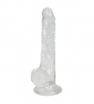 Прозорий фалоімітатор Alive Jelly Dildo Lusty, 18х3,2 см (SO5553)