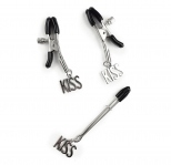 Затискачі для сосків і клітора Art of Sex - Nipple and clit clamps KISS (SO5867)