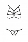 Комплект белья из стреп ARMANDA SET black S/M - Passion Exclusive (SO5963)