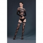 Комплект: боди и чулки Moonlight Model 06 Black (SO6339)