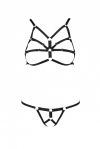 Комплект белья из стреп ARMANDA SET black L/XL - Passion Exclusive (SO6374)