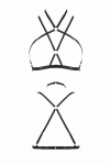 Портупея-стрепы KELIS BRA black XXL/XXXL - Passion Exclusive (SO6414)