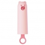 Вібратор CuteVibe Teddy Pink (Black Dildo), реалістичний вібратор під виглядом морозива (SO6547)