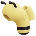 Вакуумний стимулятор із мікрострумами CuteVibe Beebe Yellow, на палець (SO6550)